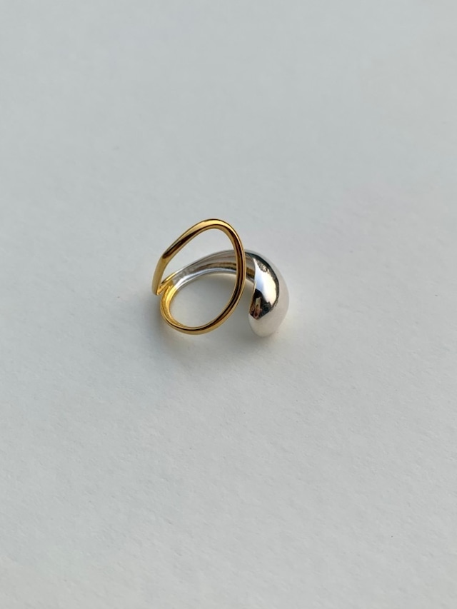 S925 bi color ring (R115)