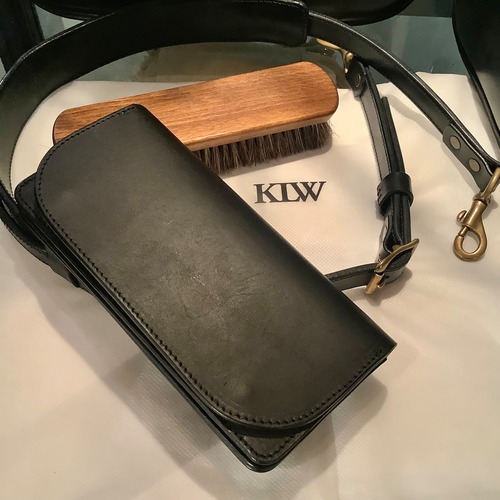KLW Kyotani Leather Works LW-04-BLK Long Wallet 　