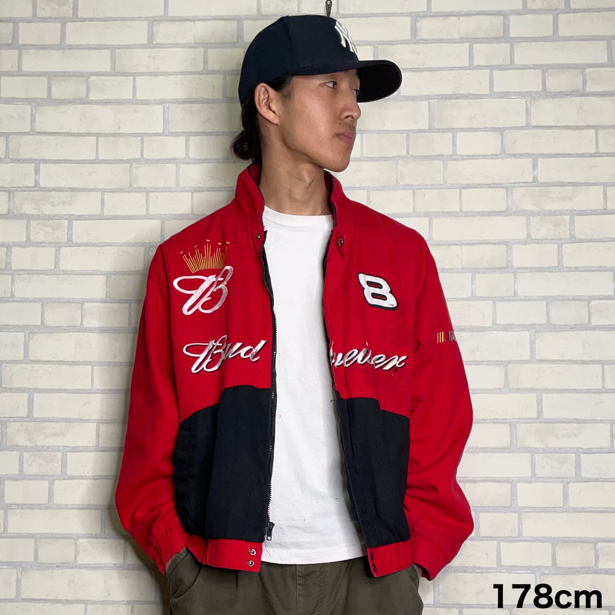 WINNERS CIRCLE レーシングジャケット L（XL相当） Budweiser 両面刺繍 