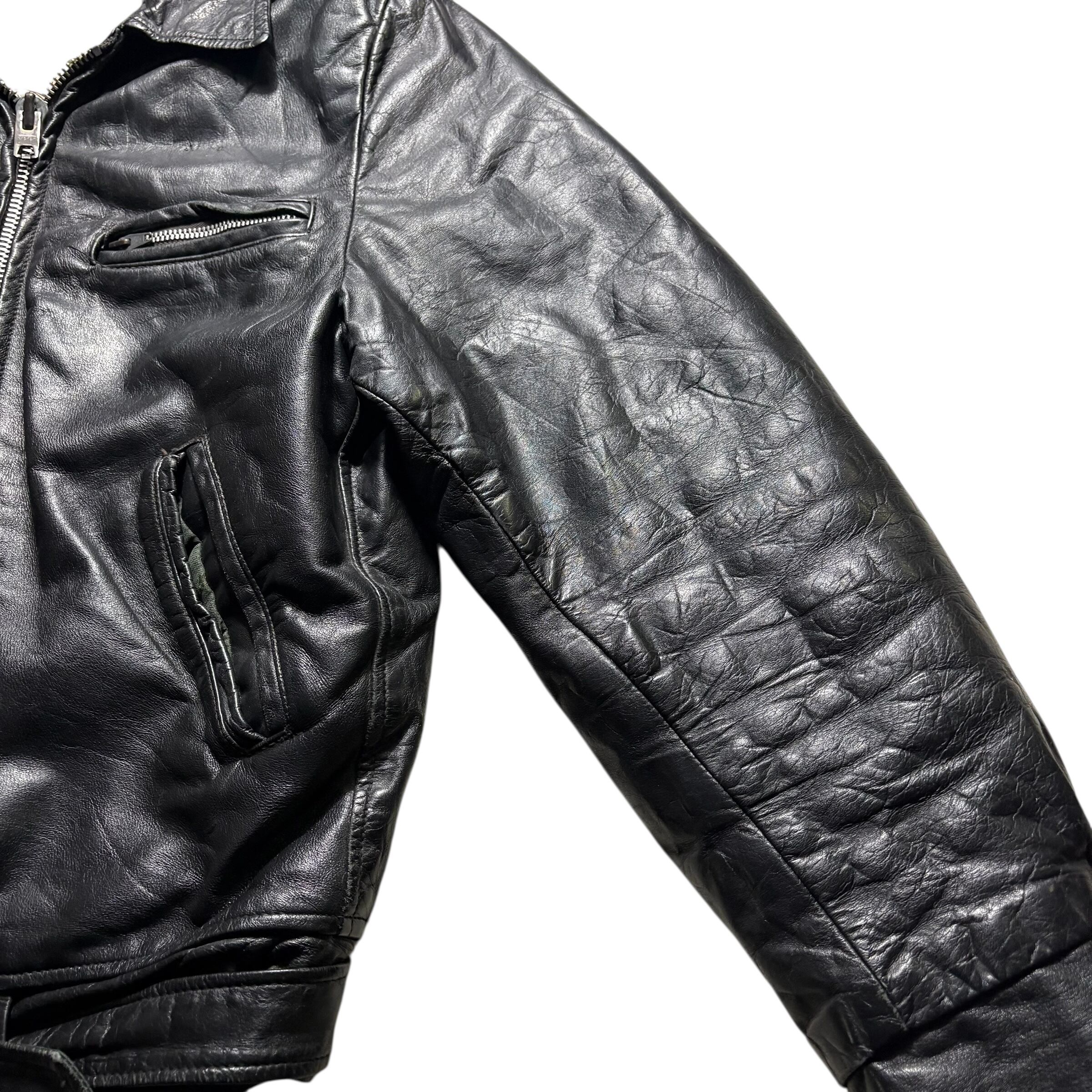 vintage 1970's BRIMACO single leather riders jacket | NOIR ONLINE