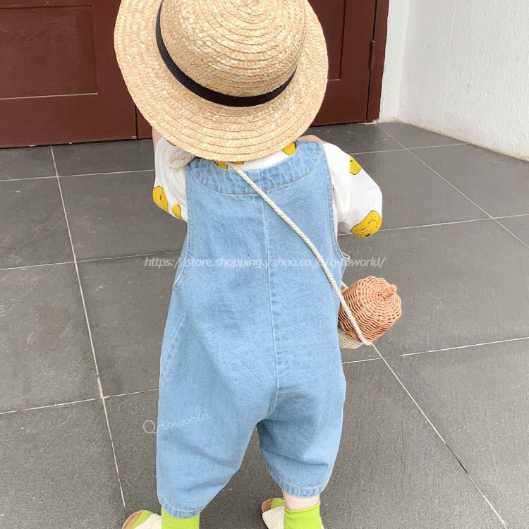 80-130㎝】サロペット オールインワン 春夏使用 薄いデニム 男の子 女の子 子供服 韓国風 ベビー&キッズ | Q-toworld(キュートワールド)子供服|メール便は何点でも送料の合計は280円♥ 80-130㎝】サロペット オールインワン 春夏使用 薄いデニム 男の子 女の子 子供服 韓国風 ベビー&キッズ | Q-toworld(キュートワールド)子供服|メール便は何点でも送料の合計は280円♥