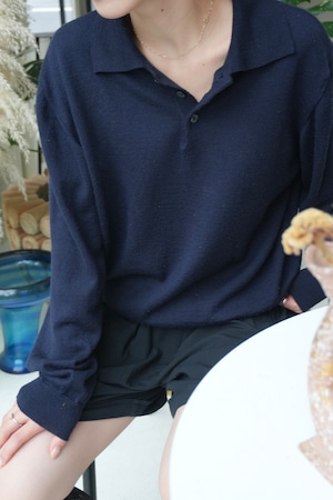 used wool knit polo
