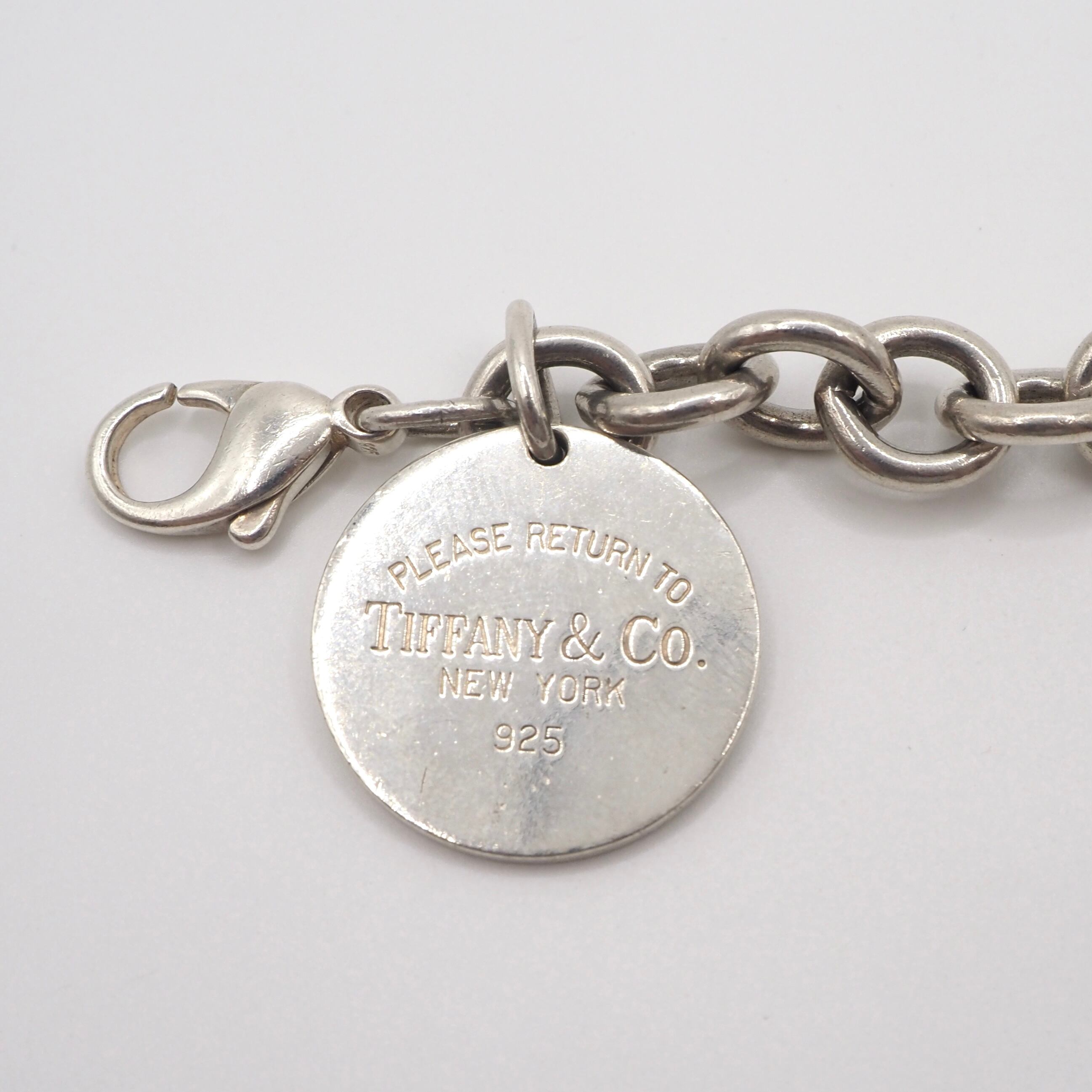 Tiffany&Co. リターントゥ ラウンドタグ ブレスレット シルバー925