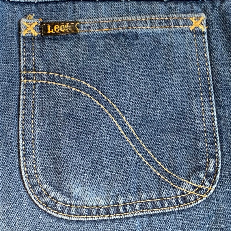70's 80's Lee リー デニムバギーパンツ ブーツカット 変形レイジーS