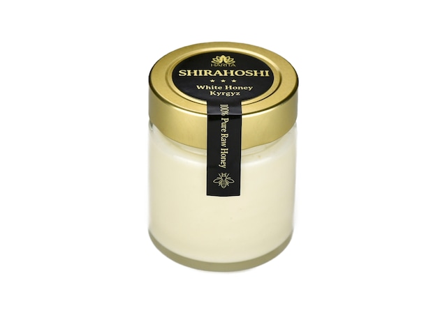 SHIRAHOSHI HONEY　ホワイトハニーlarge size 220g 非加熱・無添加 Raw Honey