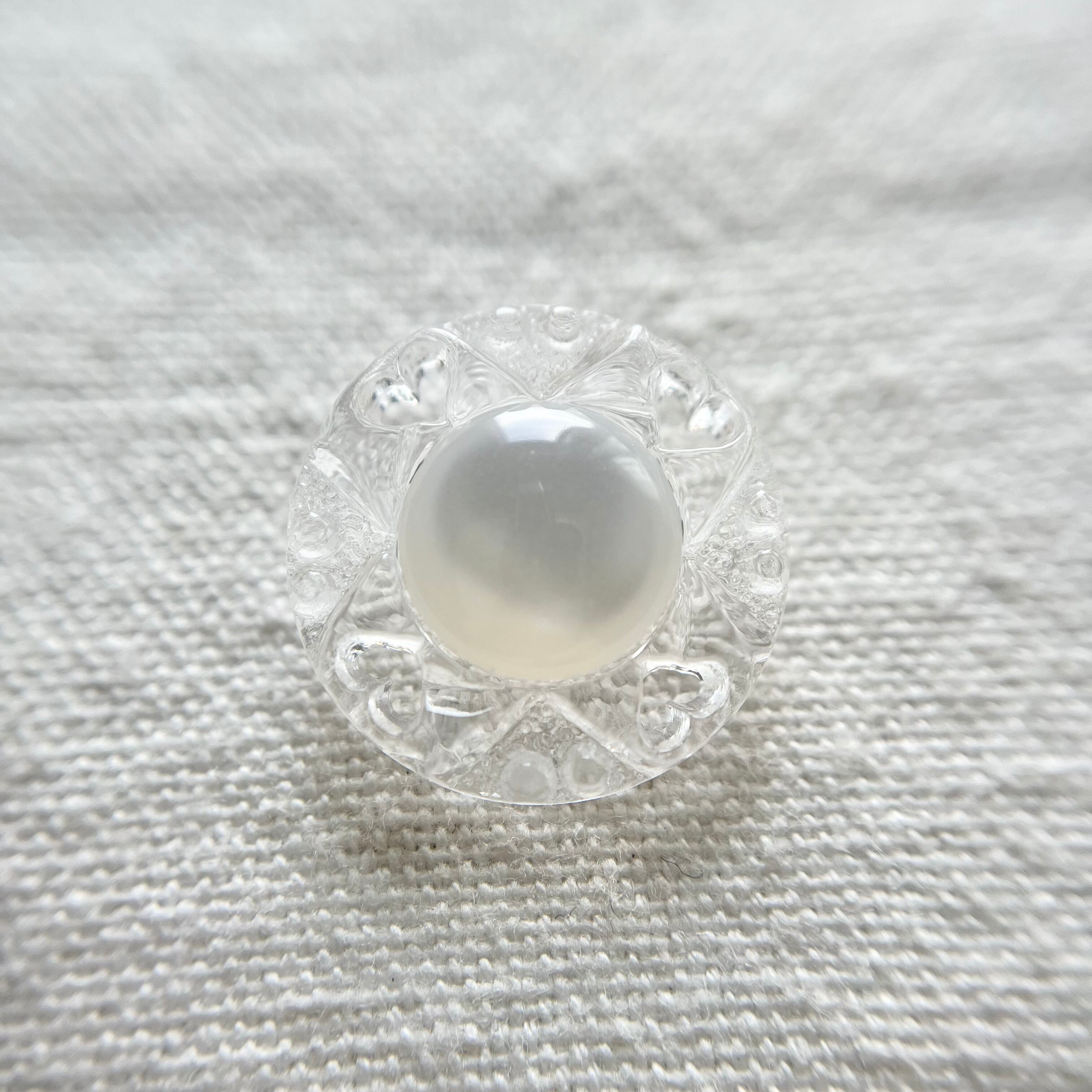 透かしハートフレーム×ホワイト 20㎜