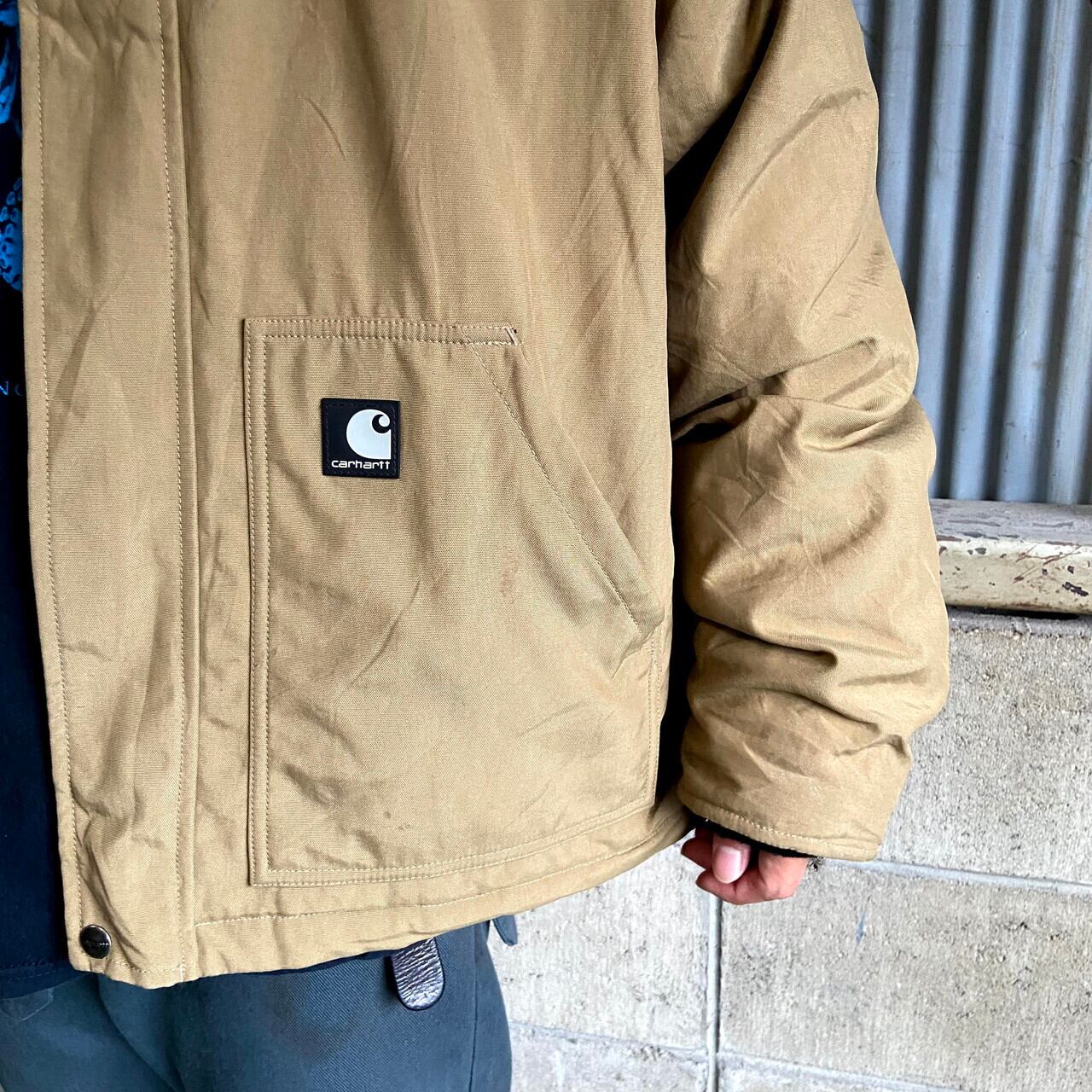 カーハート ナイロンジャケット メンズXL相当 古着 Carhartt ワーク ...