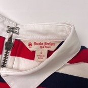 BROOKS BROTHERS/Red Fleece ブルックスブラザーズ ボーダー 半袖ポロシャツ S/レッド ネイビー ホワイト