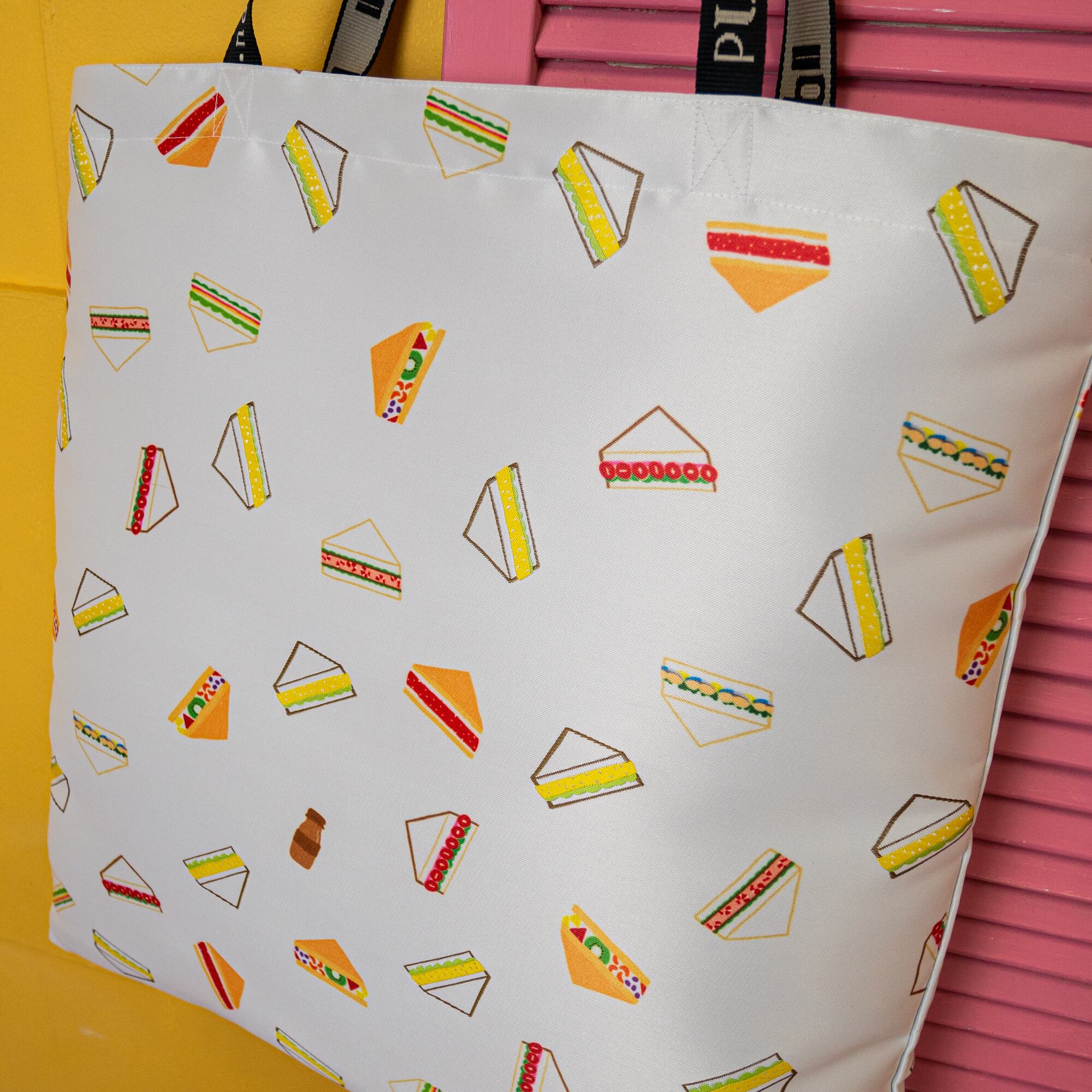 サンドイッチのトートバッグ Lsize | pu・pu・pu