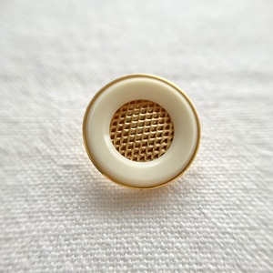 アイボリーフレーム×ゴールドチェック 20㎜