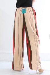 【STEVIE 】PILE STRIPE LONG PANTS