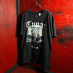 2PAC Hip HopグラフィックTee モノトーン　ラッパーTシャツ