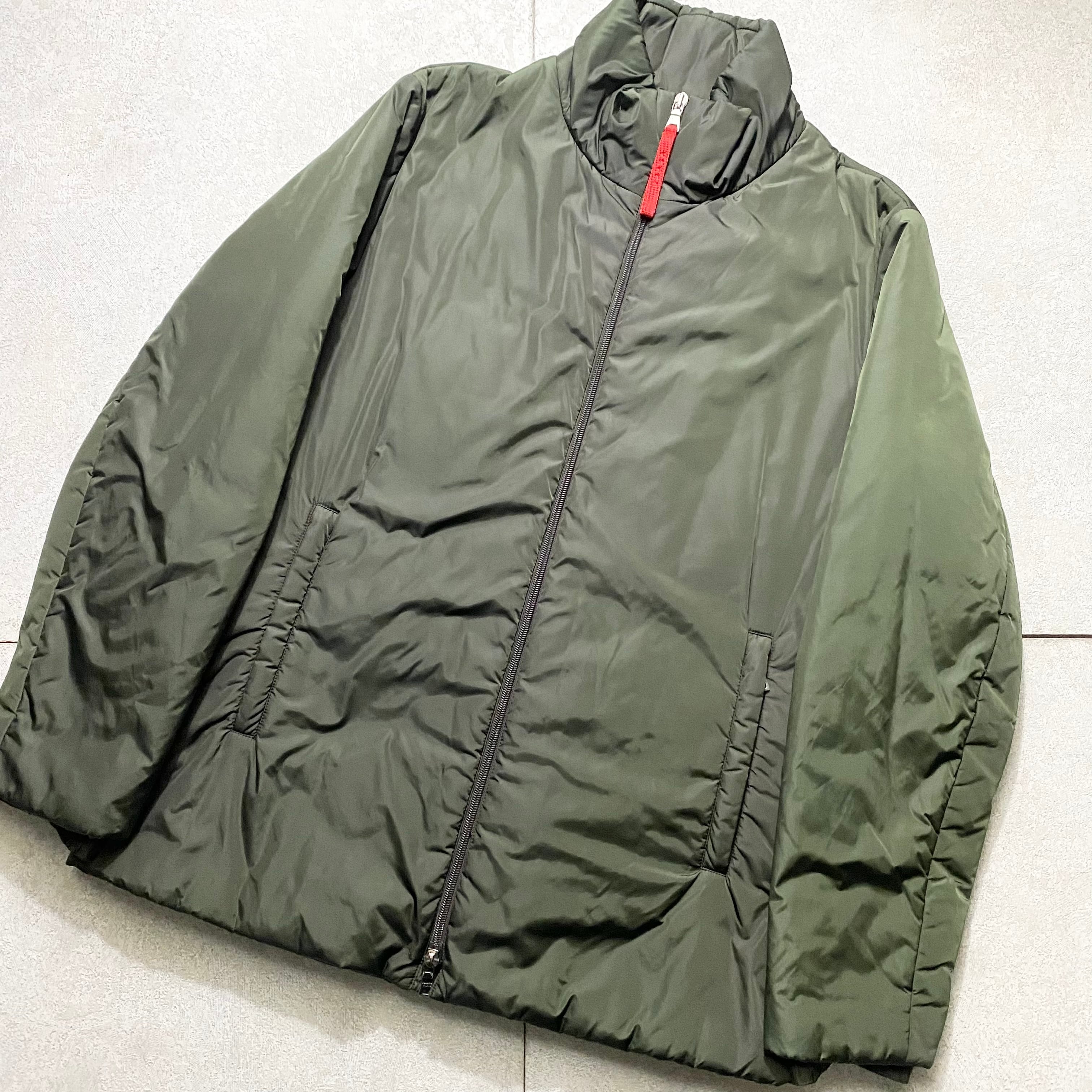 PRADA SPORT green nylon padding jacket | NOIR ONLINE 