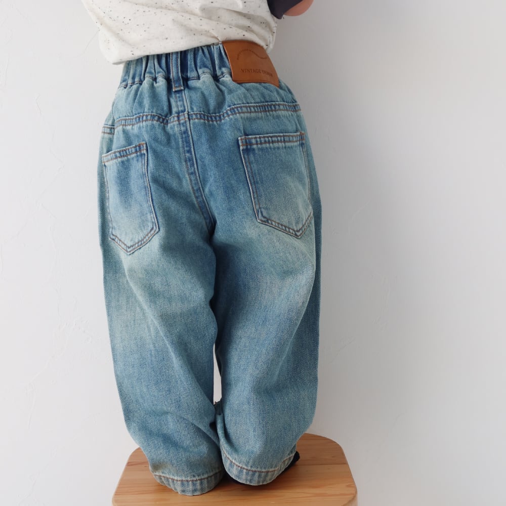 vintageデニムパンツ | 韓国子供服 Bisque -びすく-