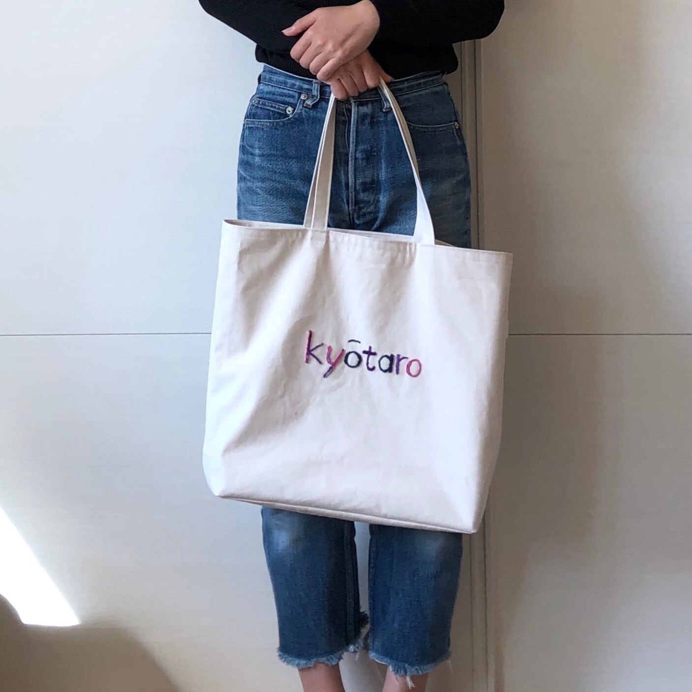 名入れ刺繍キャンバストートバッグ | 名入れ刺繍の子供服・tetemade