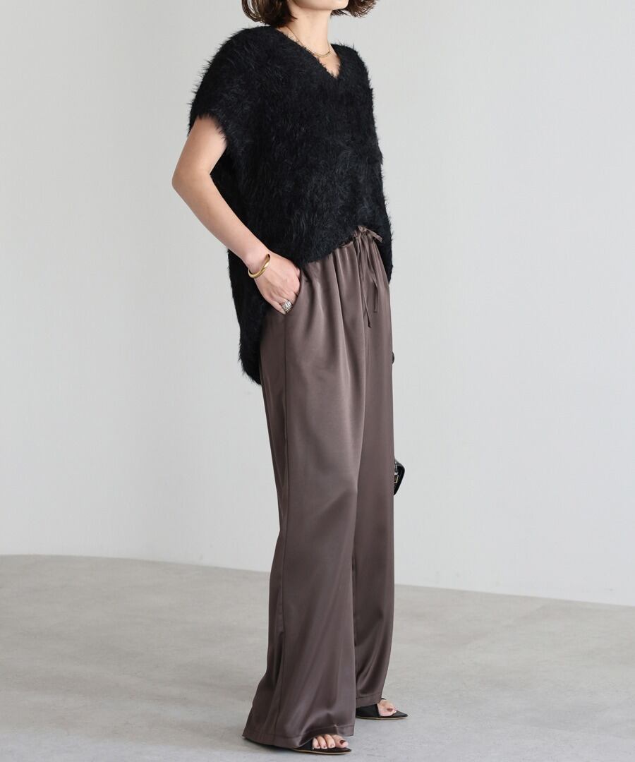 サテンイージーパンツ【p-20062】.