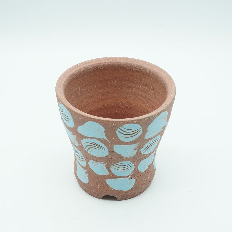植木鉢（大）ブルー・ピンク【陶器屋須藤】 | やちむんと琉球