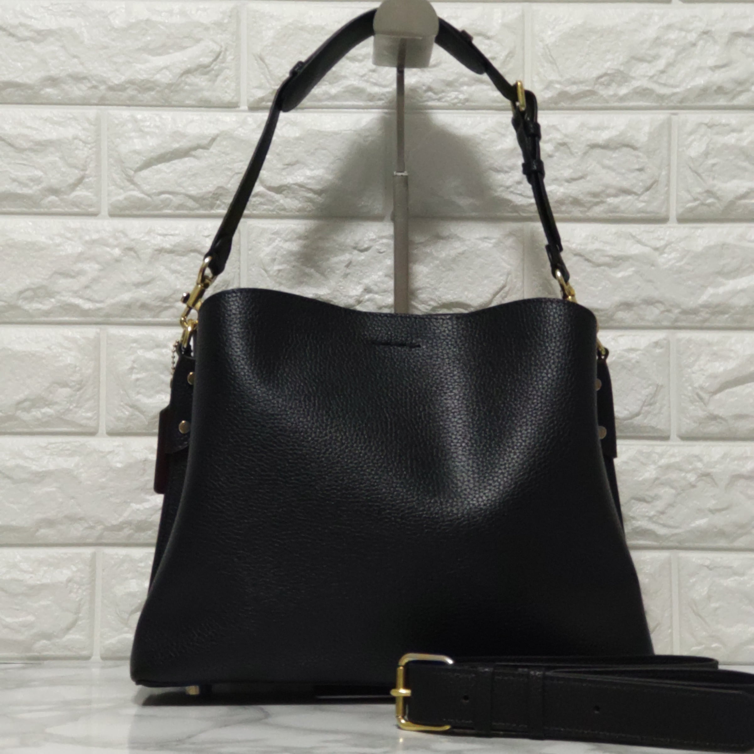 COACH コーチ ショルダーバッグ ウイロー COACH コーチ ショルダーバッグ ウイロー 肩掛け ブラック | ebisuya.