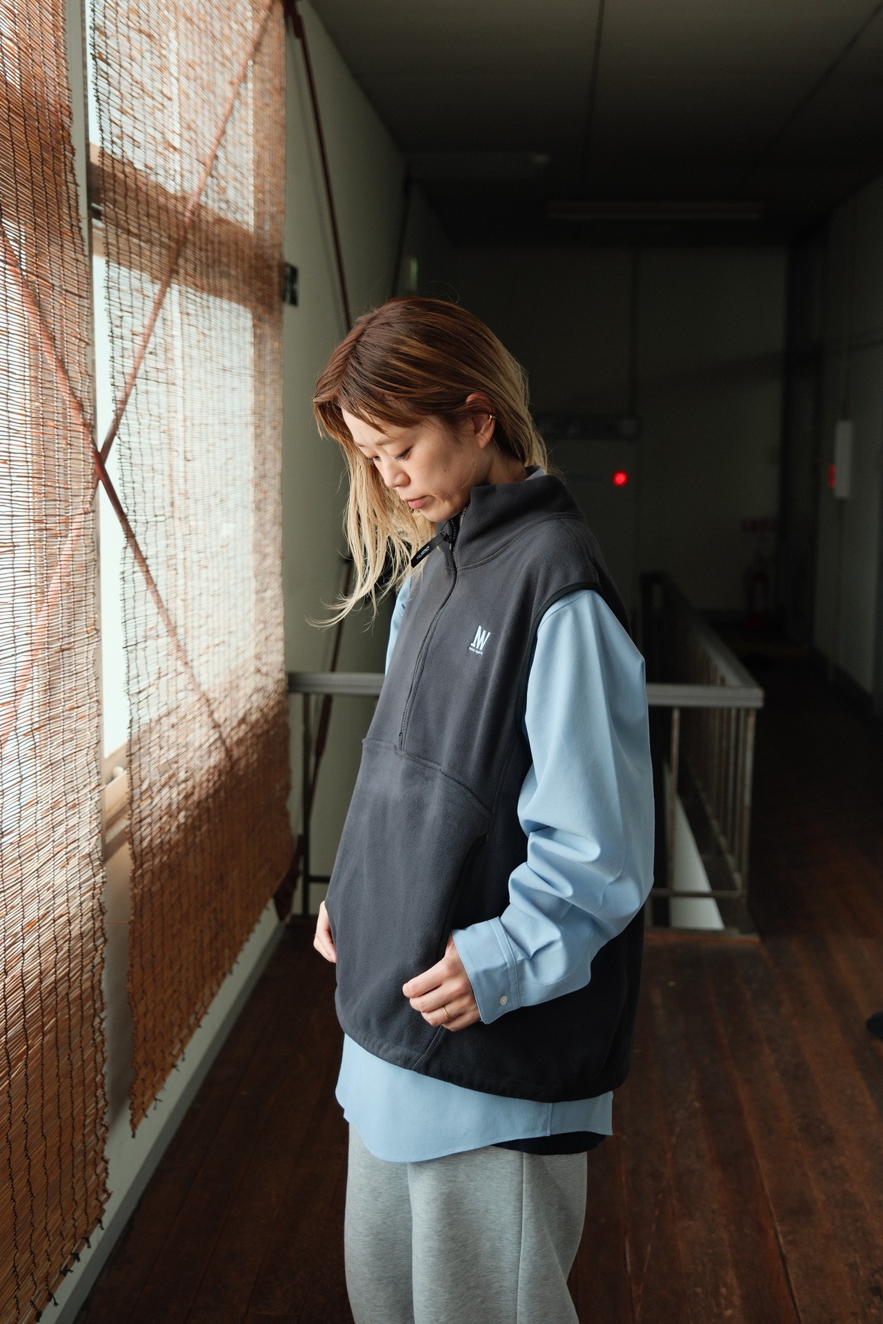 NEVER WASTED / 200century VEST / BLACK