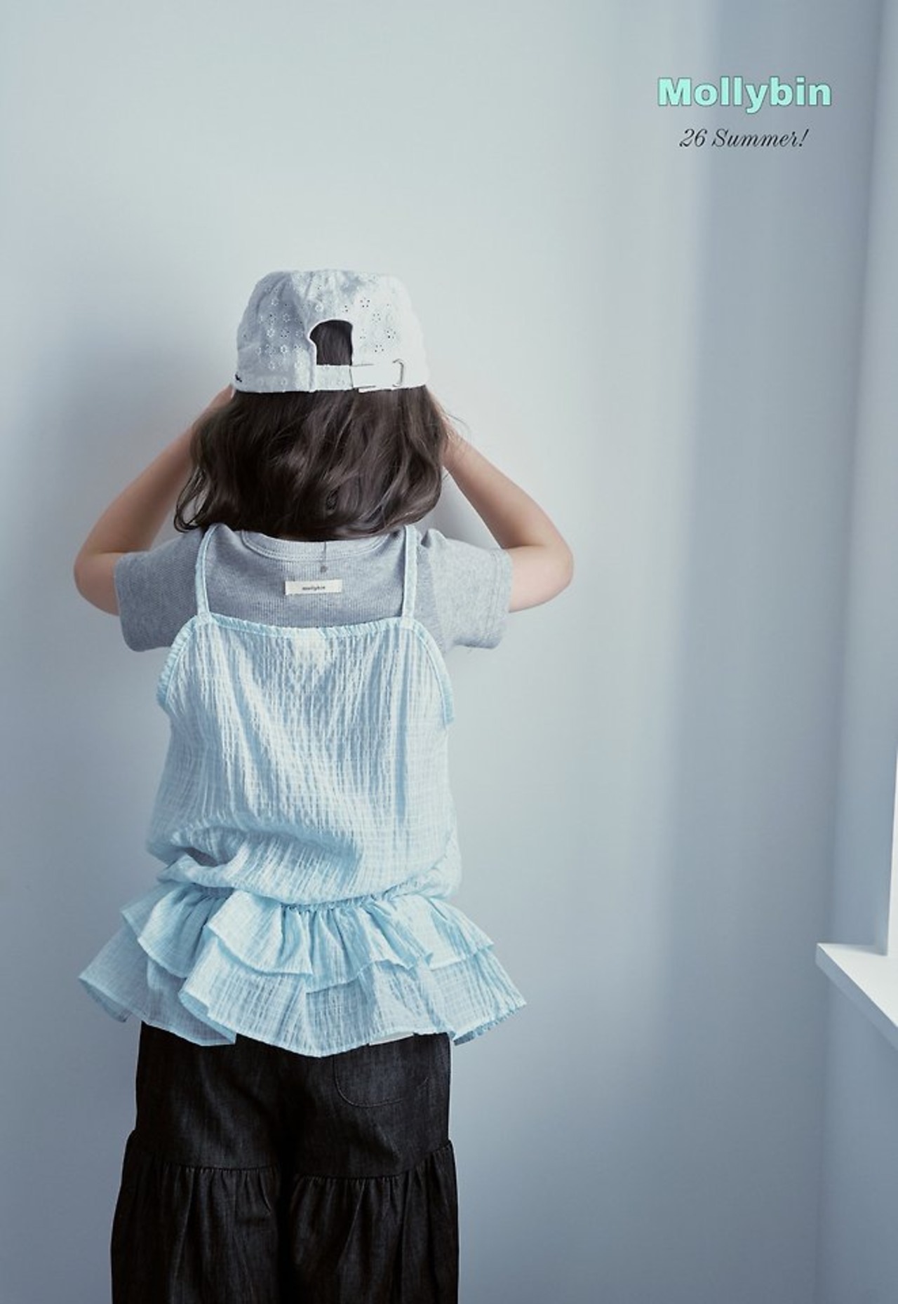 [Mollybin] Cell shirring top / [몰리빈] 셀리셔링탑