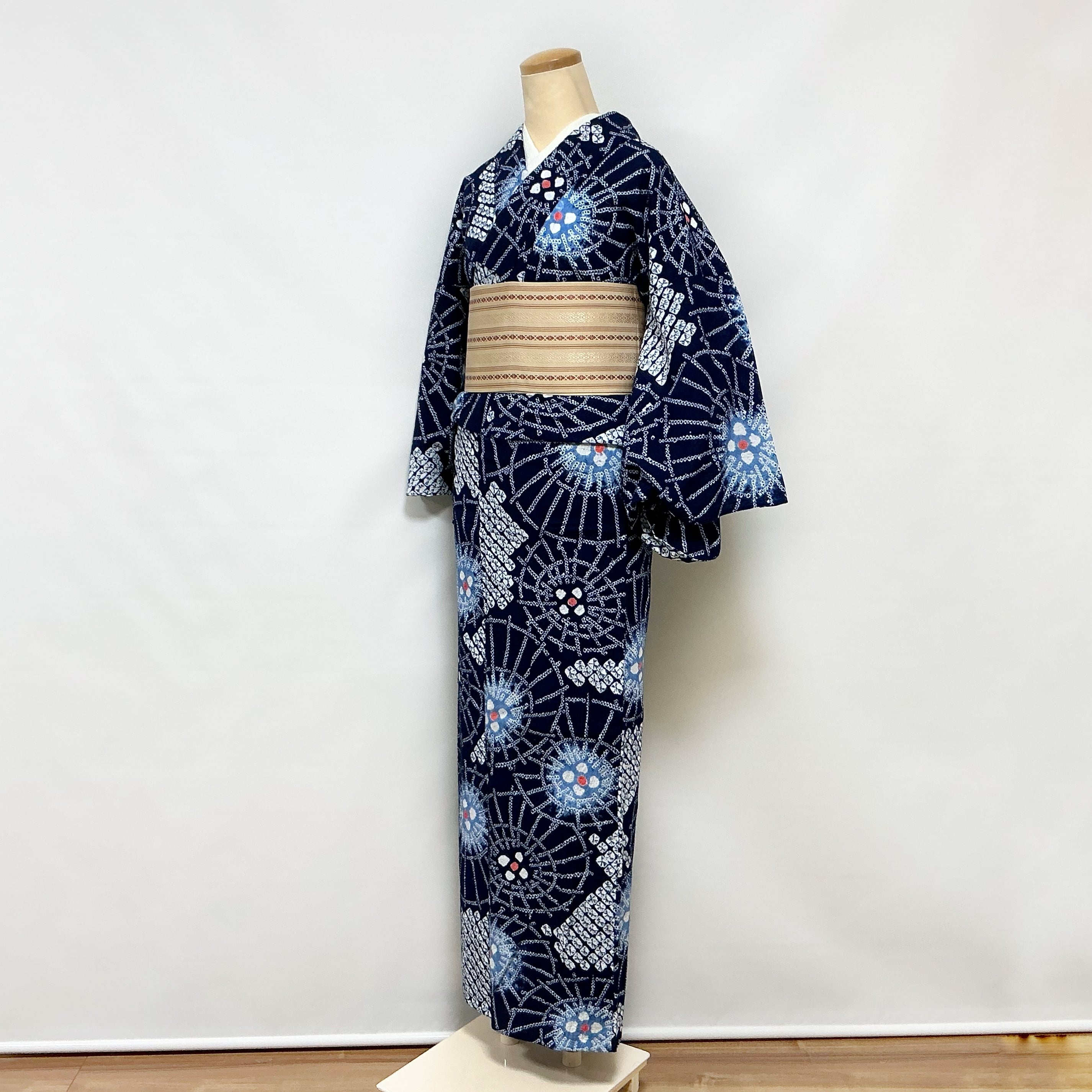 有松絞りの浴衣　番傘柄 37de314574bcebd1368192a7279f59