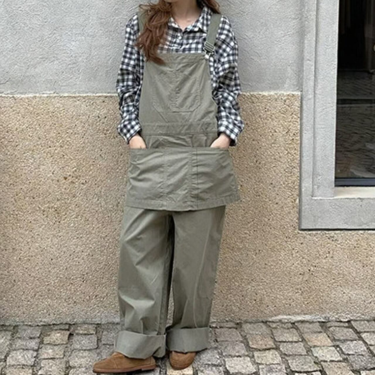 Layered Style Salopette 2col W00307