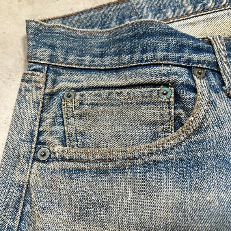 70's Levi's リーバイス 501 66前期 デニム スモールe 刻印6 バック