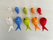 【LARSSONS TRA】ラッセントレー 木製置物 バード S オレンジ