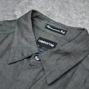 Claiborne linen rayon fly front shirt