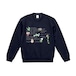 FLOWER SWEATSHIRT : NAVY