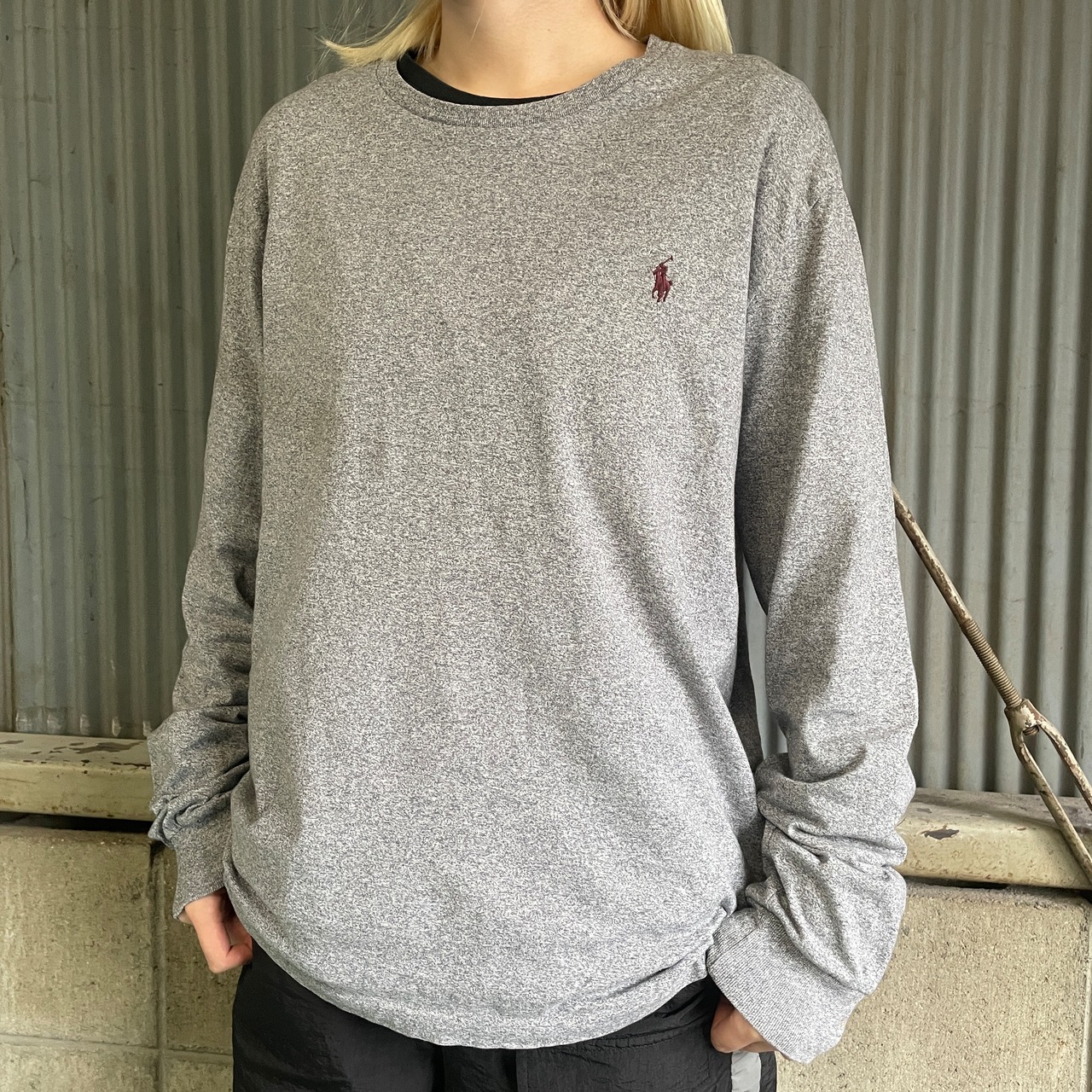 Polo Ralph Lauren ポロラルフローレン 長袖Tシャツ メンズL 古着 ワン 