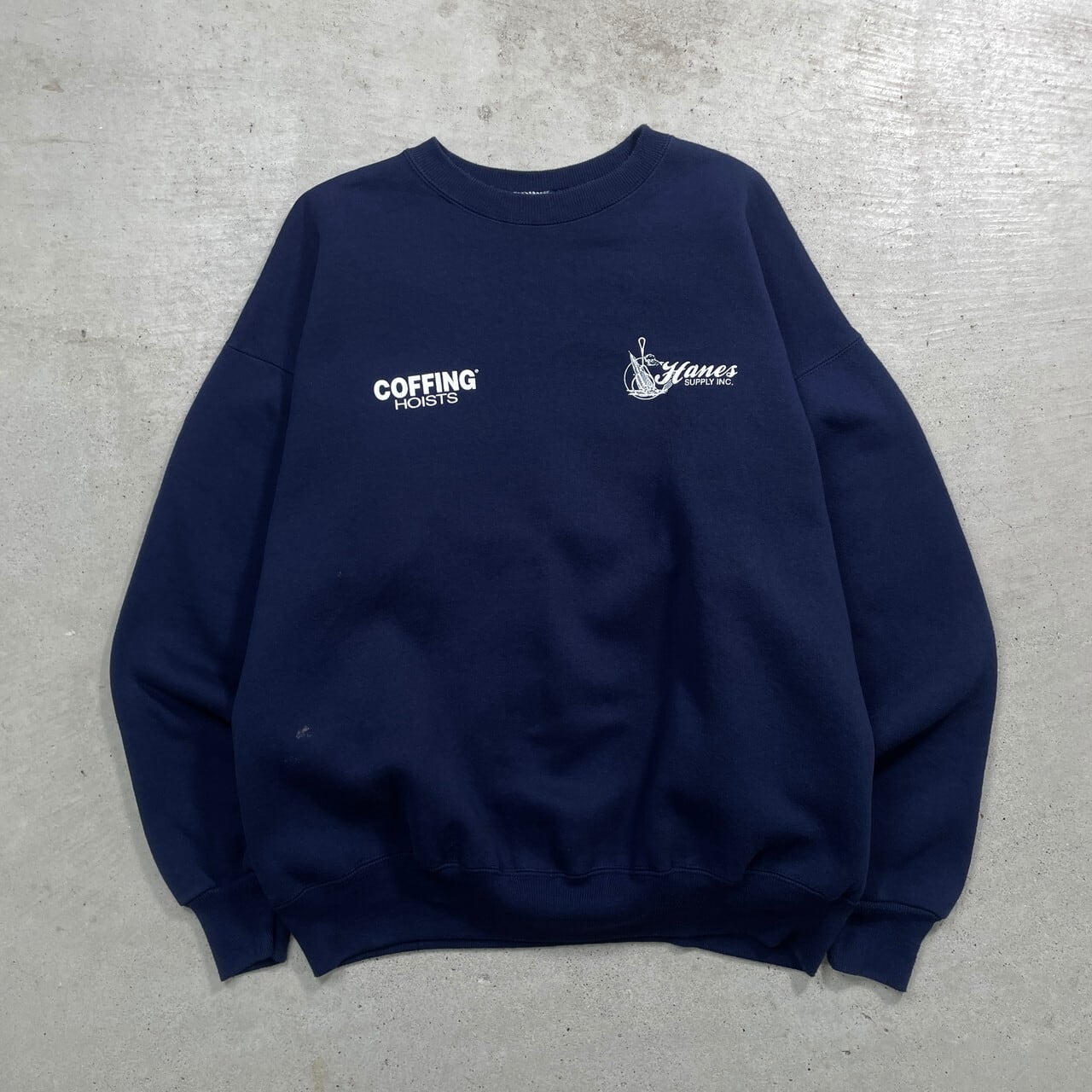 90年代 Hanes PREMIUM WEIGHT ヘインズ 企業 プリント スウェット 