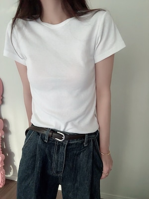 Basic compact tee / white (6月上旬頃発送予定)