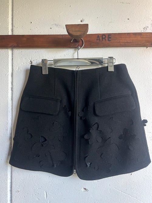 PONTI  British wool lasercutting skirt