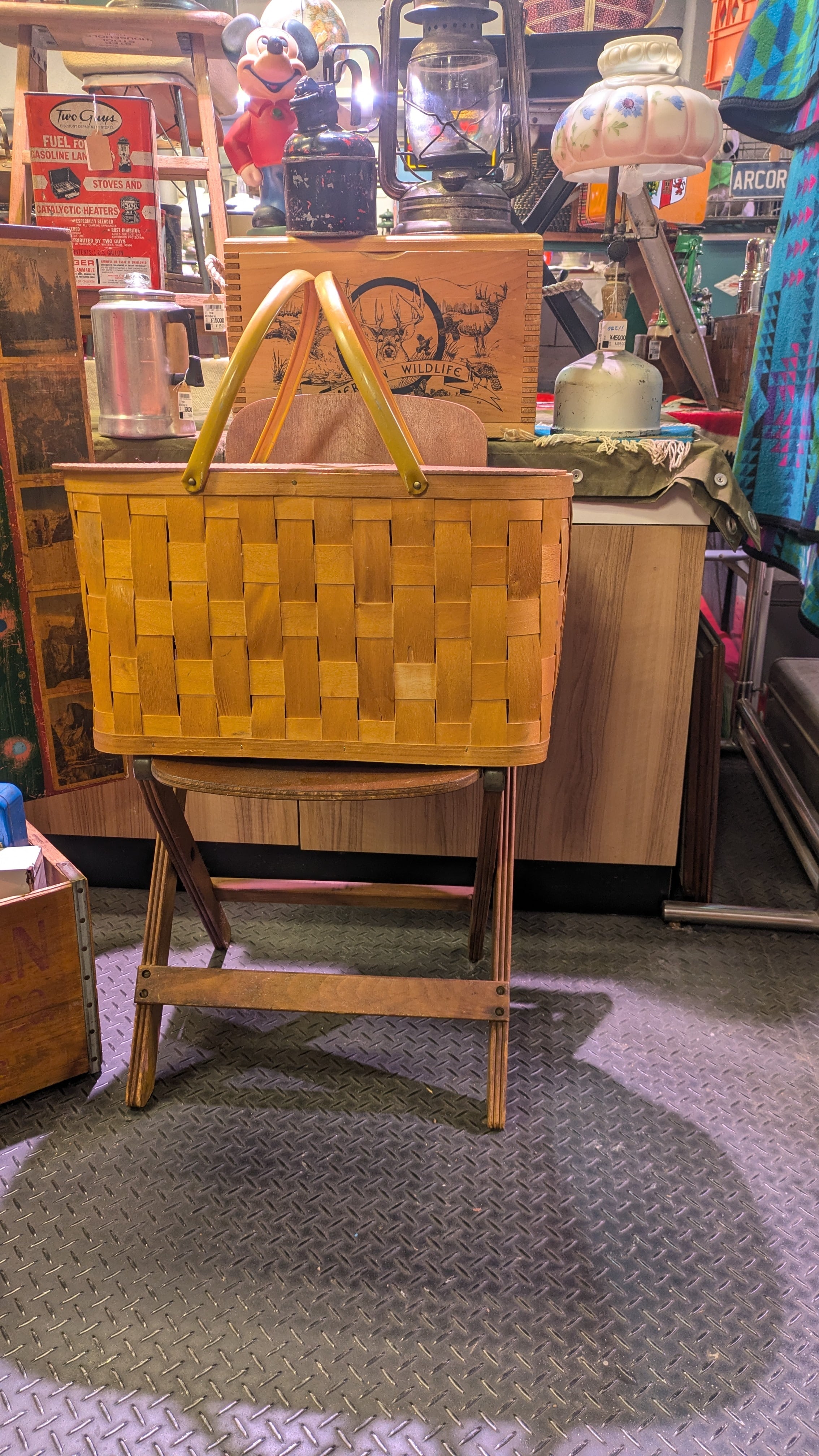 50's Vintage mini WoodCrate WoodBox Container ビンテージ ウッド