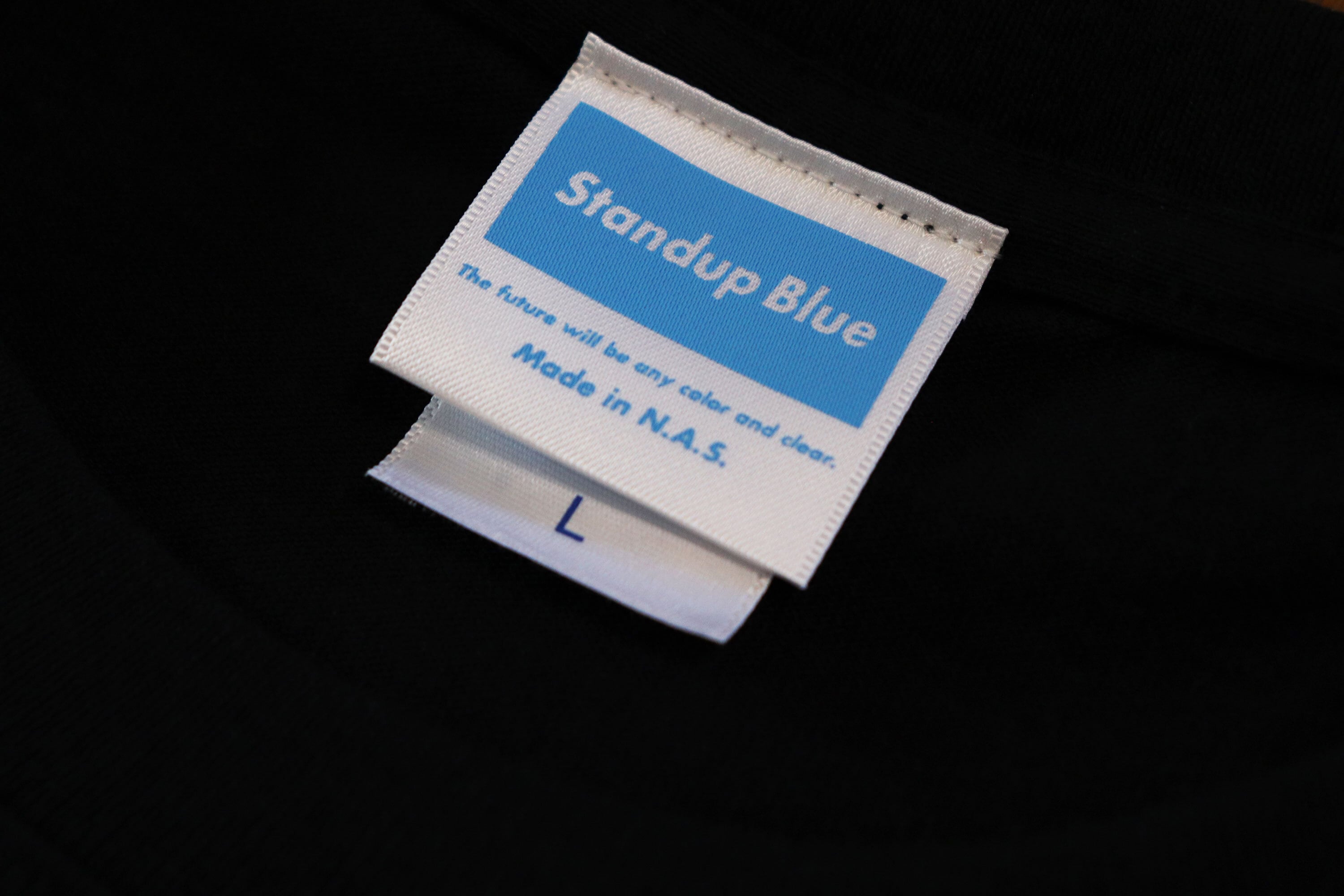 Sub×鳥肌実 S/S tee【BLACK】 | Standup Blue