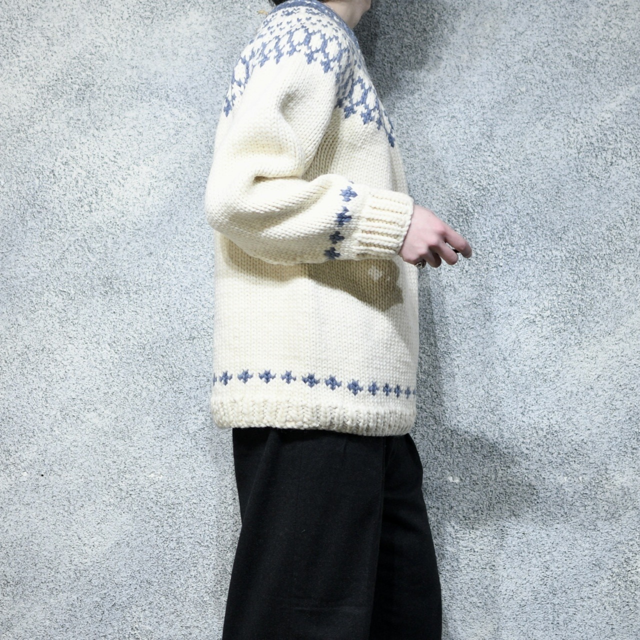 grandma hand made nordic knit