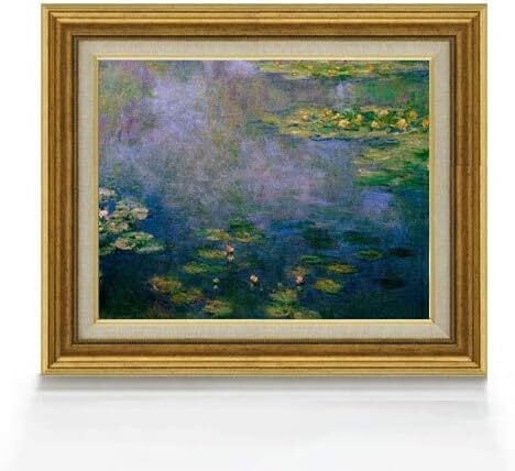 直筆仕上げ油絵【モネ】睡蓮（2） F6 絵画 アート インテリア 風景画 