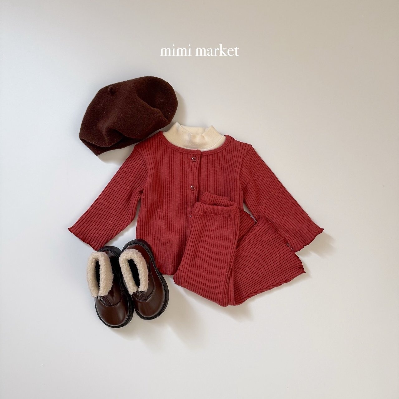 ミミマーケット / mimimarket / ピーチハイネック / 韓国子供服 / キッズ / 26winter〖取寄〗*S~L*