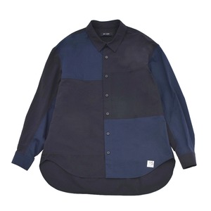 【RE;CODE】Asymmetric Patchwork Shirt
