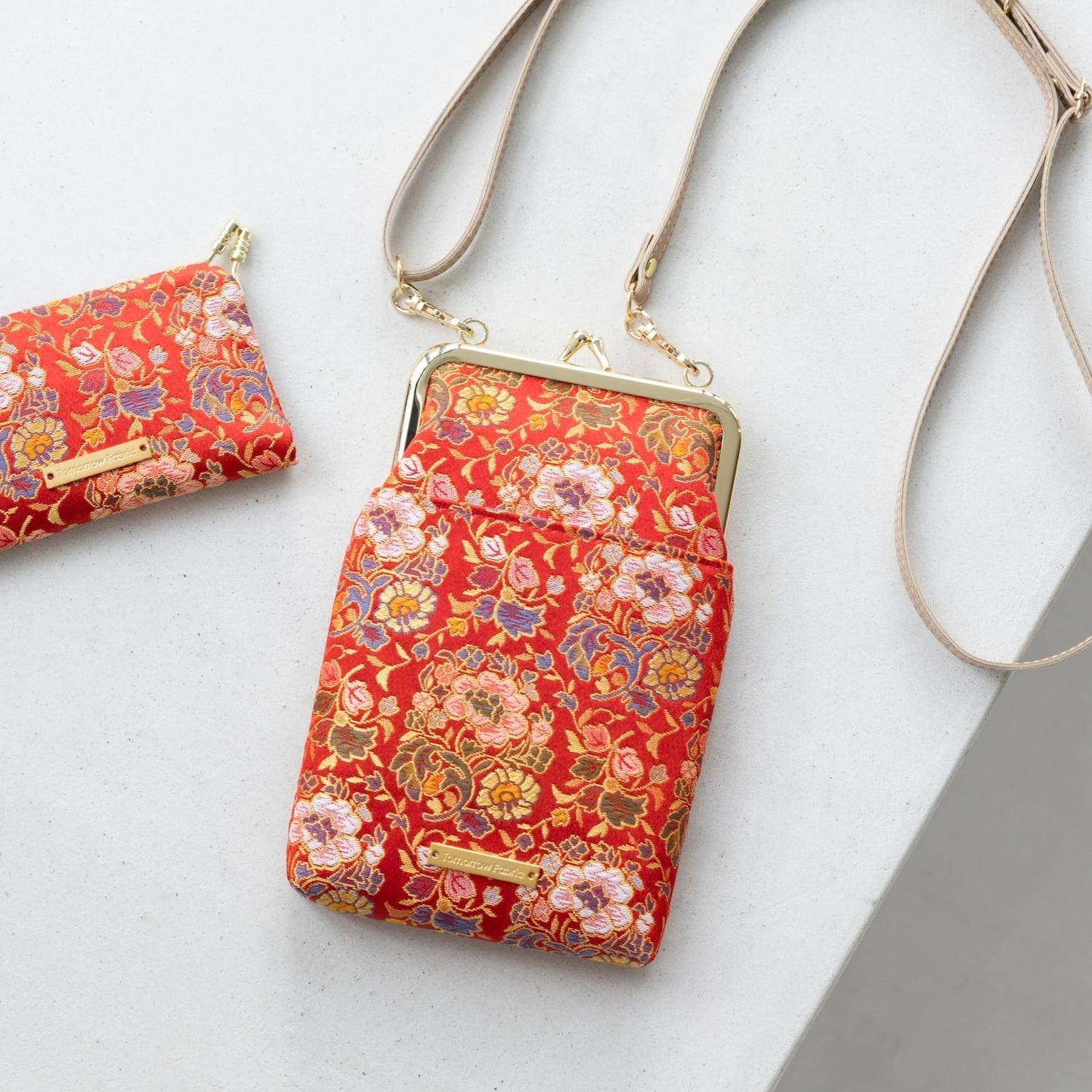 西陣織ショルダーバッグ FLORAL / NSS6 | Tomorrow Fabric