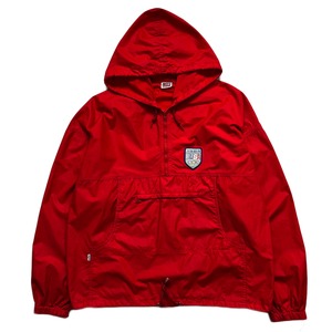 LEVI'S 1984 USA OLYMPIC NYLON HALF ZIP ANORAK JACKET SIZE L (USED)