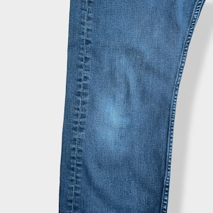 【LEVI'S】505 ブラックジーンズ デニム ジーパン テーパード ジッパーフライ W33 L30 リーバイス 色落ち ストレッチ US古着