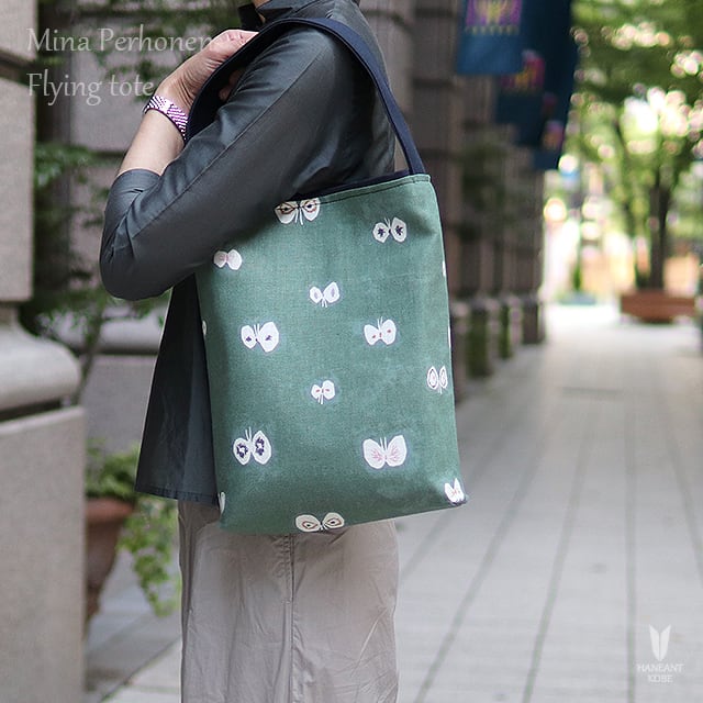 ミナペルホネン(mina perhonen)×倉敷帆布 グリーン【Flying tote 】 | HANEANT KOBE powered by  BASE