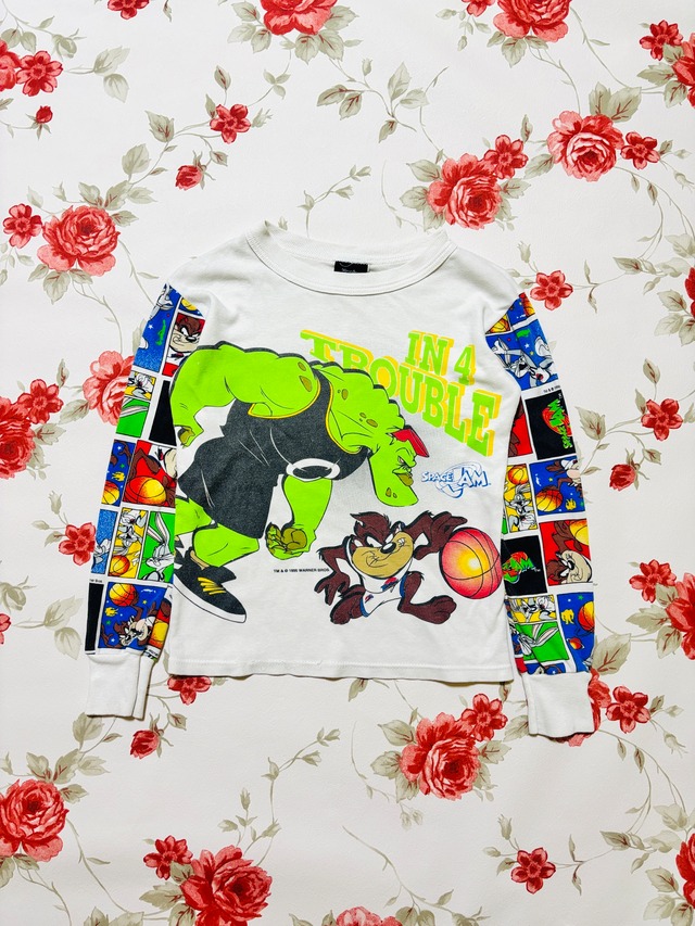 【kids vintage】 SPACE JAM long sleeve T-sh.  about6-7y