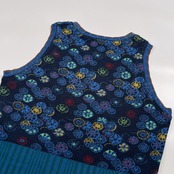 CATHERINE ANDRE カトリーヌアンドレ ボーダー 総柄 マルチ ノースリーブ ニット セーター サイズ L /フランス製