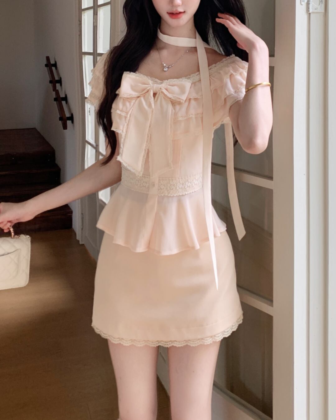 リボンミニスカート(単品) 2608898B