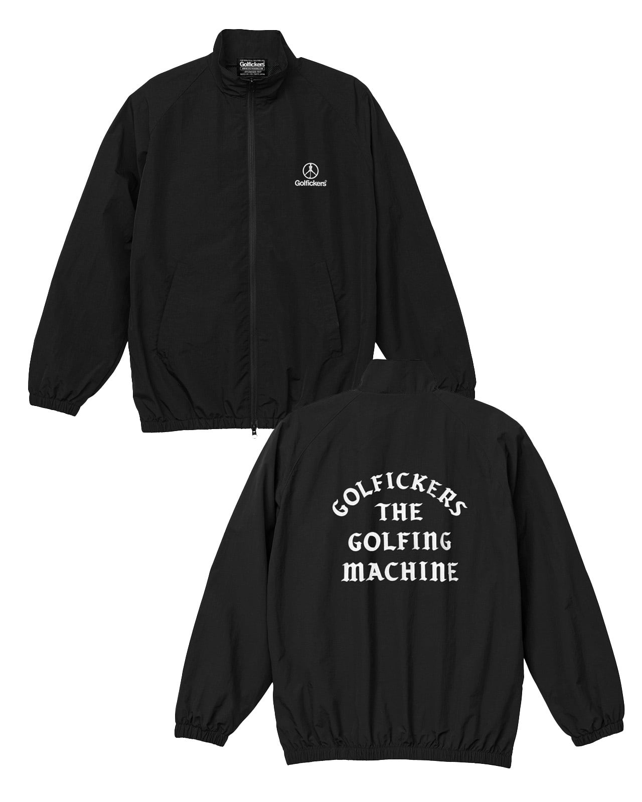 HOLE 526] Nylon Training Jacket -Black- | Golfickers