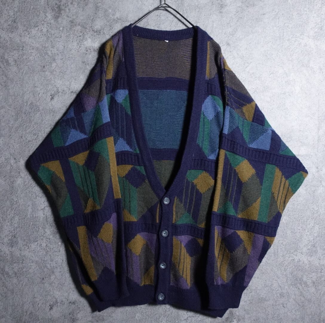 EURO abstract design cardigan