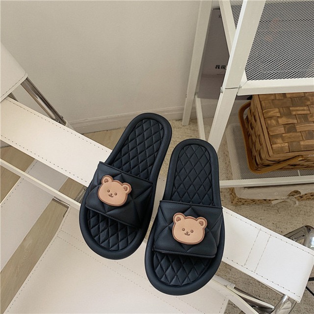 くまさんキルティングスリッパ サンダル スポサン ルームシューズ 韓国インテリア 韓国雑貨 Nuance You 韓国インテリア 韓国ファッション 北欧インテリア 海外インポート品 通販shop